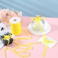 thumbnail image 4 of 54.6Yds/50m Rick Rack Trim Ribbon Yellow Wave Bending Fringe Trim 0.2"/5mm Woven Webbing Edge Lace Zig Zag Ribbon for Sewing Crafts Dress Embellishment Wedding Party Gift Wrapping DIY, 4 of 9