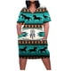 thumbnail image 2 of ICHUANYI Clearance Plus Size Dress For Women V Neck Summer Casual Sundresses Pocket Knee Short Sleeve With Pockets(Green, L) ICHUANYI WER2023081010640, 2 of 5