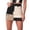 Black, variant on Mini Denim Skirts For Women Jean Skirt Stretch Splicing Skirts Black S-2Xl