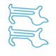 thumbnail image 4 of 100 clips de papel con forma de perro, resistentes al deslizamiento, exquisitos clips de papel lindos para la escuela, oficina, azul, 4 of 5
