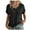 Black, variant on ZKCCNUK Summer Tops for Women Loose Casual Short Sleeve V-Neck Solid Casual Blouse T-shirt Tunic Tops