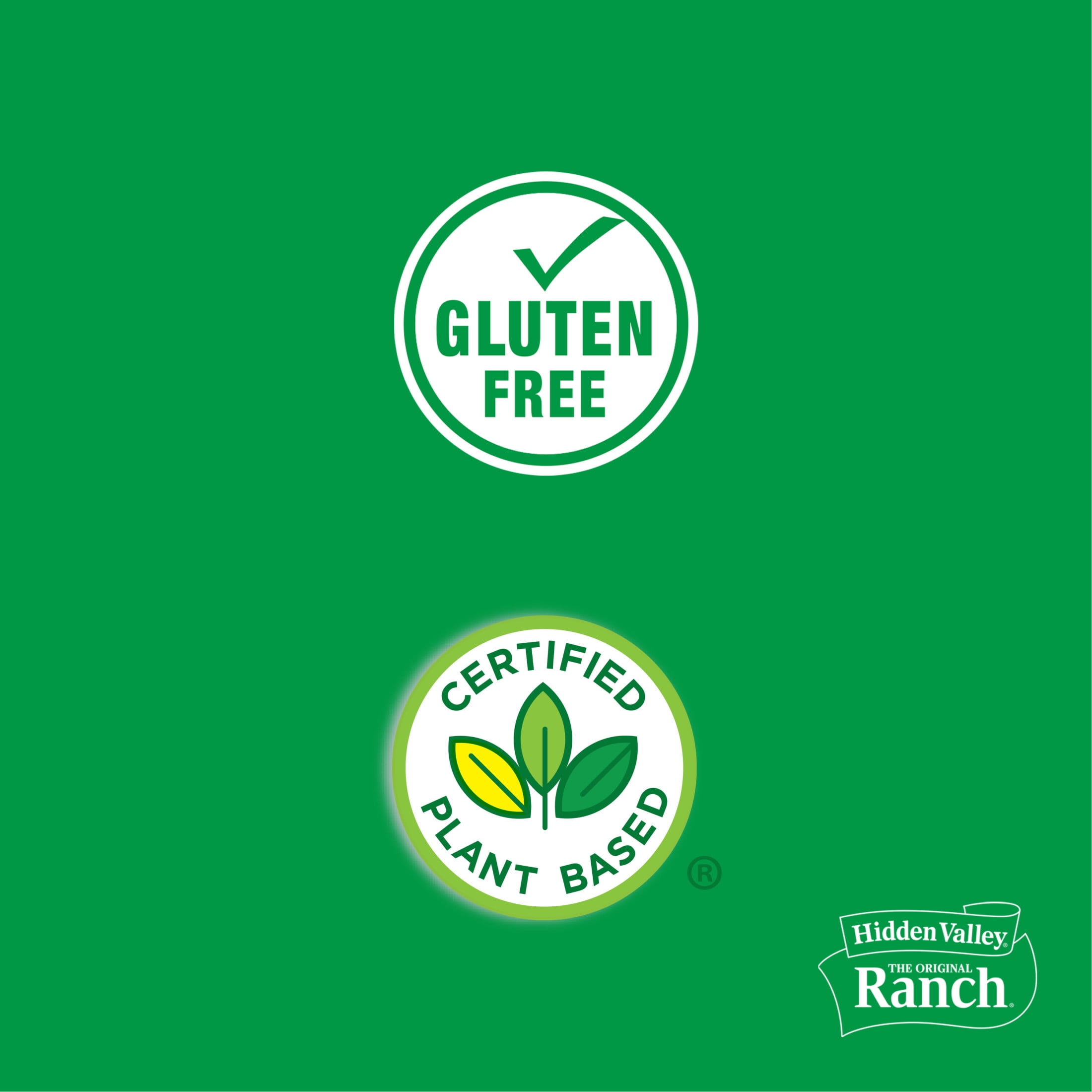(6 pack) Hidden Valley Ranch Dairy Free Plant Powered Salad Dressing & Condiment, 12 fl oz Bottle