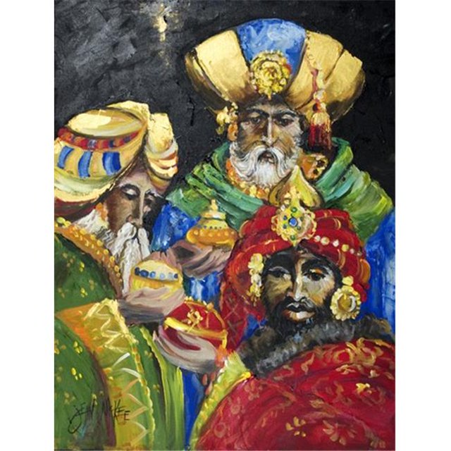 Les Trois Sages Drapeau de Jardin Taille