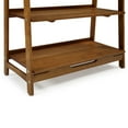 thumbnail image 5 of Camaflexi Mid Century Modern Wooden Bookshelf 3 Tier Open Shelving Unit, Castanho 100% Solid Wood, 5 of 10