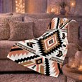 thumbnail image 6 of Bold Southwestern Tribal Geometric, Cozy Friendship Quote Scene, Warm Flannel Blanket for Living Room and Reading Nook, Art Lovers Friendship Gift, Artistic Home Decor, 6 of 9