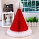 thumbnail image 4 of 2 piezas decoración navideña flor de papel nido de abeja sombrero de Navidad decoración colgante árbol de Navidad colgante accesorios decorativos, 4 of 5