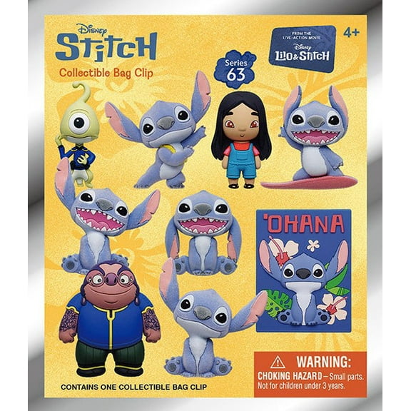 3D Figural Foam Bag Clip Lilo & Stitch 2025 Series 1 Mystery Pack (1 RANDOM Figure)
