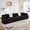 Black, variant on 135" Oversized Modular Sectional Sofa, Teddy Velvet Cloud Couch with 29-inch Deep Seat, Upholstered 4-Seat Boneless Sofa for Living Room, Camel