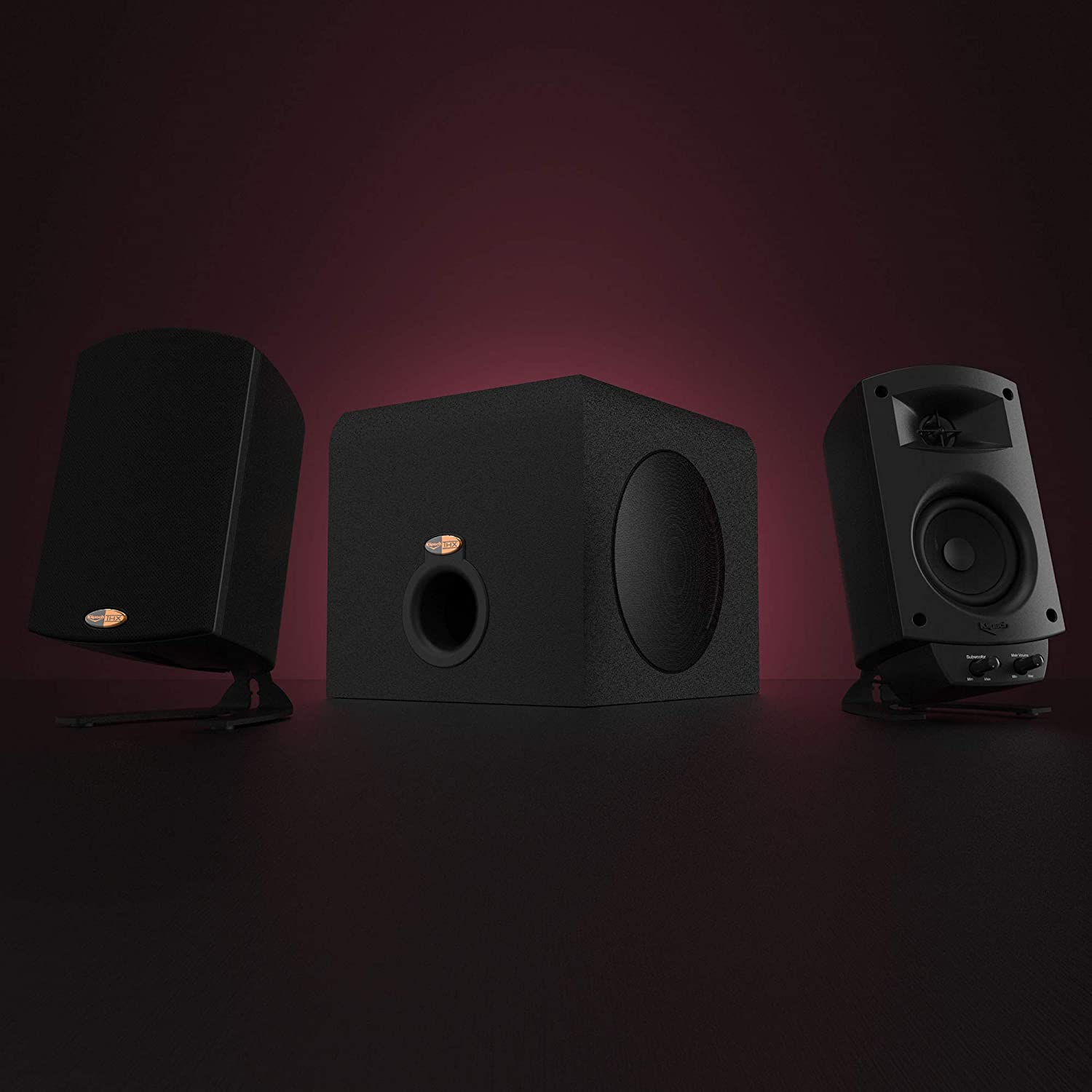 Klipsch ProMedia 2.1 - Speaker system - for PC - 2.1-channel - 100 Watt (total) - black - image 2 of 7