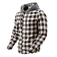 thumbnail image 2 of Camisas de Manga Larga Casual con Capucha a Damazos Personalizado Cuarto Cremallera Superior para la Apariencia Moderna Simplificada Y Camisas de Trabajo de Manga Larga de los Hombres, 2 of 9