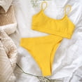 thumbnail image 1 of Traje de baño para mujer Triángulo es Copa acolchada Amarillo Colcomx Traje de bikini de mujer, 1 of 7