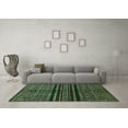 thumbnail image 3 of Ahgly Company Indoor Square Abstract Turquoise Blue Modern Area Rugs, 3' Square, 3 of 4