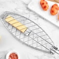 thumbnail image 6 of Xioeram Fish Grill Basket, Stainless Steel Grill Baskets for Fish with Detachable Handle , Stainless Steel BBQ Grill Basket, Portable Barbeque Grill Accessories for Fish, Meat, Vegetables - BBQ Tool, 6 of 8