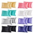thumbnail image 5 of 2x Silky Satin Pillowcase Soft Smooth Pillow Cover for Hair and Skin Solid Color, 5 of 12