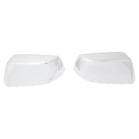Mirror Cap Chrome Checkered Flag Style Pair Set of 2 for Chevy GMC SUV New MCA08450