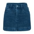 thumbnail image 3 of Danhjin Womens Jean Skirt Stretchy Low Waisted Short Denim Summer Elastic Waistband Going Out Mini Skirts with Pockets Streetwear Cute Skirts with Pockets, 3 of 8