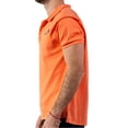 thumbnail image 3 of Woodpecker Premium Men's Polo Golf Shirt. 100% Peruvian Cotton Made in Peru With The Finest Cotton. Orange / Coral color. Size Medium, 3 of 6