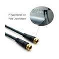 thumbnail image 5 of iMBAPrice 12 feet RG6 Coaxial Cable, F-Type Screw-on Connectors for F-Female Devices - Black, 5 of 5