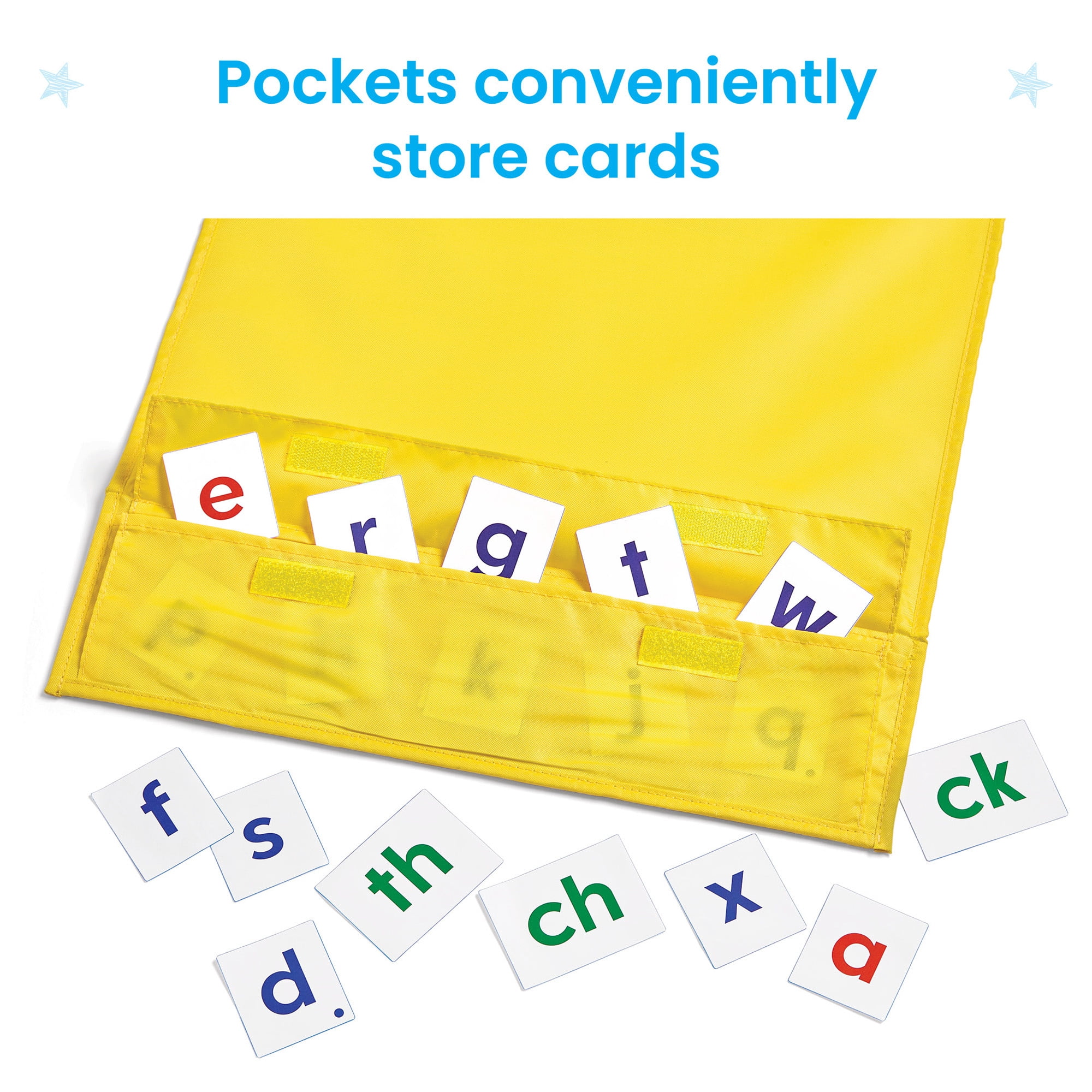 hand2mind Phonics Skill-Building Demonstration Pocket Chart, Hanging Pocket Chart for Classroom, Tabletop Pocket Chart, Phonemic Awareness Activities, Science of Reading Classroom Materials