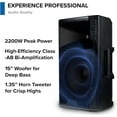 thumbnail image 3 of Gemini Sound GSP-5500 15" 2200W Bluetooth PA Speaker with TWS, 3-Channel Mixer, XLR Outputs, USB MP3 Playback  Perfect for DJs, Weddings, Parties & Events, 3 of 6