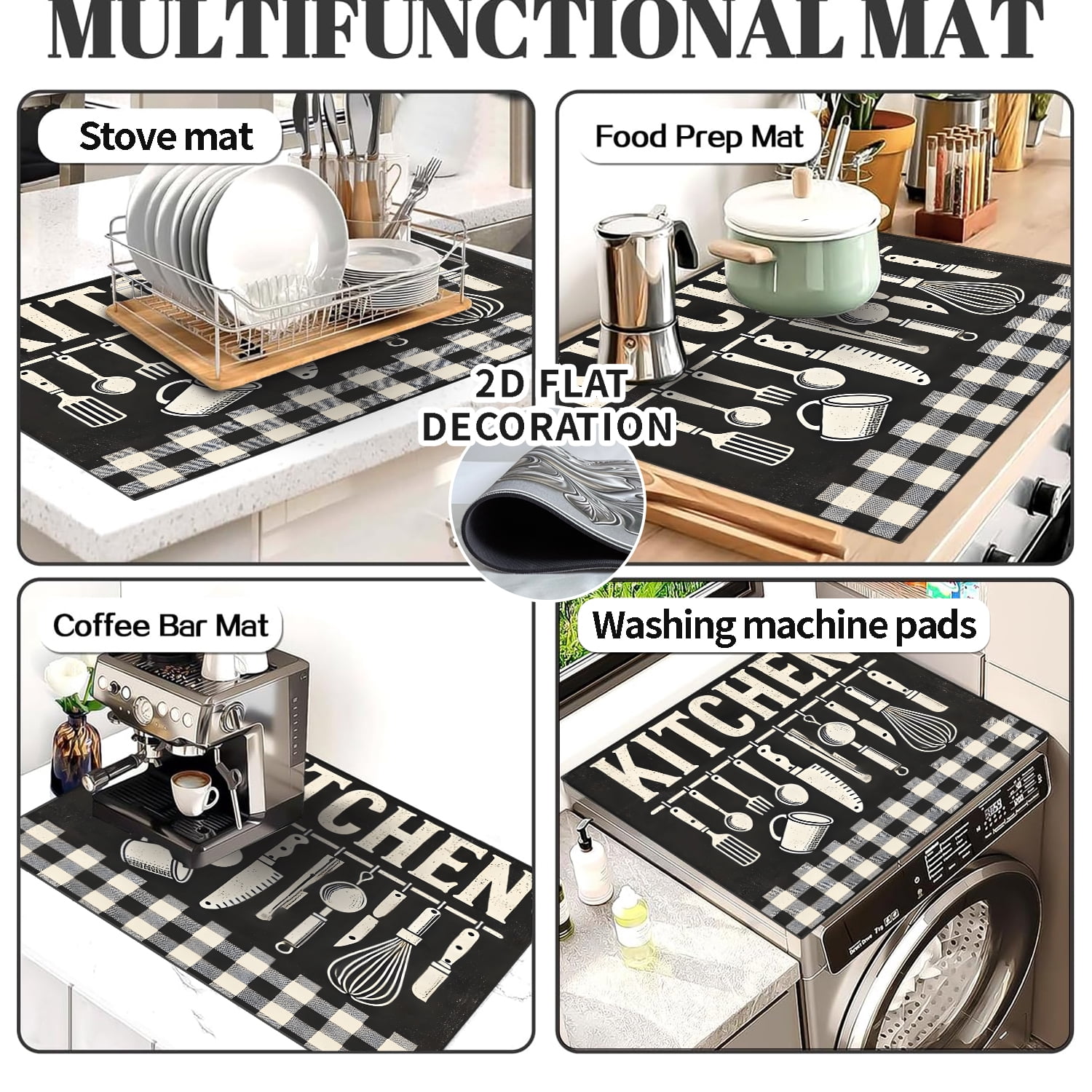 Top Cover for Electric Stove 28 "x 20 ", Checkerboard pattern ，Resistant Glass Top Stove Cover Protector, Glass Cooktop Covers, Kitchen Flat Electric Stove Top Covers