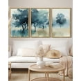 thumbnail image 5 of SHENIFY Landscape Wall Art 16x24in3pcs Natural Framed Set Watercolor Ink Wash Tree Forest Nature Scenry Tie-dyed Wilderness Farmhouse Rustic Modern Art Decorative, 5 of 5