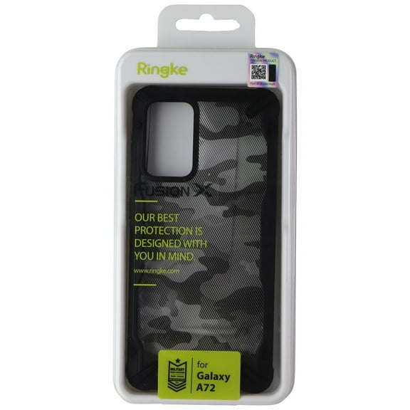 Ringke Fusion X Series Case for Samsung Galaxy A72 - Black Camo