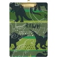 thumbnail image 1 of FMSHPON Dinosaur Clipboard Hardboard Wood Nursing Clip Board and Pull for Standard A4 Letter 13x9 inches, 1 of 7