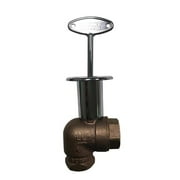 Blue Flame BVL3LCP 0.75 in. Fireplace & Fire Pit Quarter Turn Valve Kit, Angled