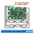 thumbnail image 4 of Placa de batería de litio BMS 6S 25,2 V 20 A con equilibrado para destornillador de 25 V y paquete de batería de 24 V, de larga duración., 4 of 6