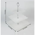 thumbnail image 3 of Kaireo Three-Tier Cake Stand, Three-Tier Fruit Plate, Afternoon Tea Tray H,Cake Stand Fruit Dried Stand Dessert Stand Dessert Fruit Stand Set Plastic Housekeeping & Organizers, 3 of 5