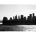 thumbnail image 2 of Pica, Jeff 32x25 Gold Ornate Wood Framed with Double Matting Museum Art Print Titled - NYC Silhoutte, 2 of 4