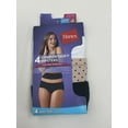 thumbnail image 3 of Hanes Women's Cotton Stretch 4pk Hipster Underwear Briefs, Colors May Vary, Size 4, 3 of 3