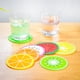 thumbnail image 2 of Posavasos de frutas, 7 posavasos antideslizantes de 3,5 pulgadas, aislamiento térmico, colorido, único, de silicona, para bebidas, evita muebles y mesas, 2 of 5