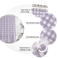 thumbnail image 3 of Purple Buffalo Plaid Bathroom Shower Curtains with 12 Hooks Waterproof Shower Curtain for Stalls and Bathtubs Farmhouse Checked Vintage Geometric Art Decorative Bathroom Curtain 48x72 Inches, 3 of 9
