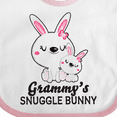 thumbnail image 4 of Inktastic Grammys Snuggle Bunny Easter Girls Baby Bib, 4 of 4