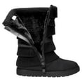 thumbnail image 5 of Burudani Girl's Kid's Cute Zipper Flat Heel Mid Calf Boot Shoes KLOVE BLACK Size 8, 5 of 6