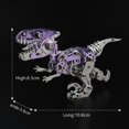 thumbnail image 2 of Puzzle metálico 3D FILASLFT Velociraptor para adultos mayores de 14 años, 2 of 7