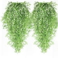 thumbnail image 2 of 1pcs Artificial Hanging Plants Indoor Fake Hanging Plants Wall white Faux Ferns for Home Garden Wedding Party Indoor Outdoor Decorations, 2 of 9