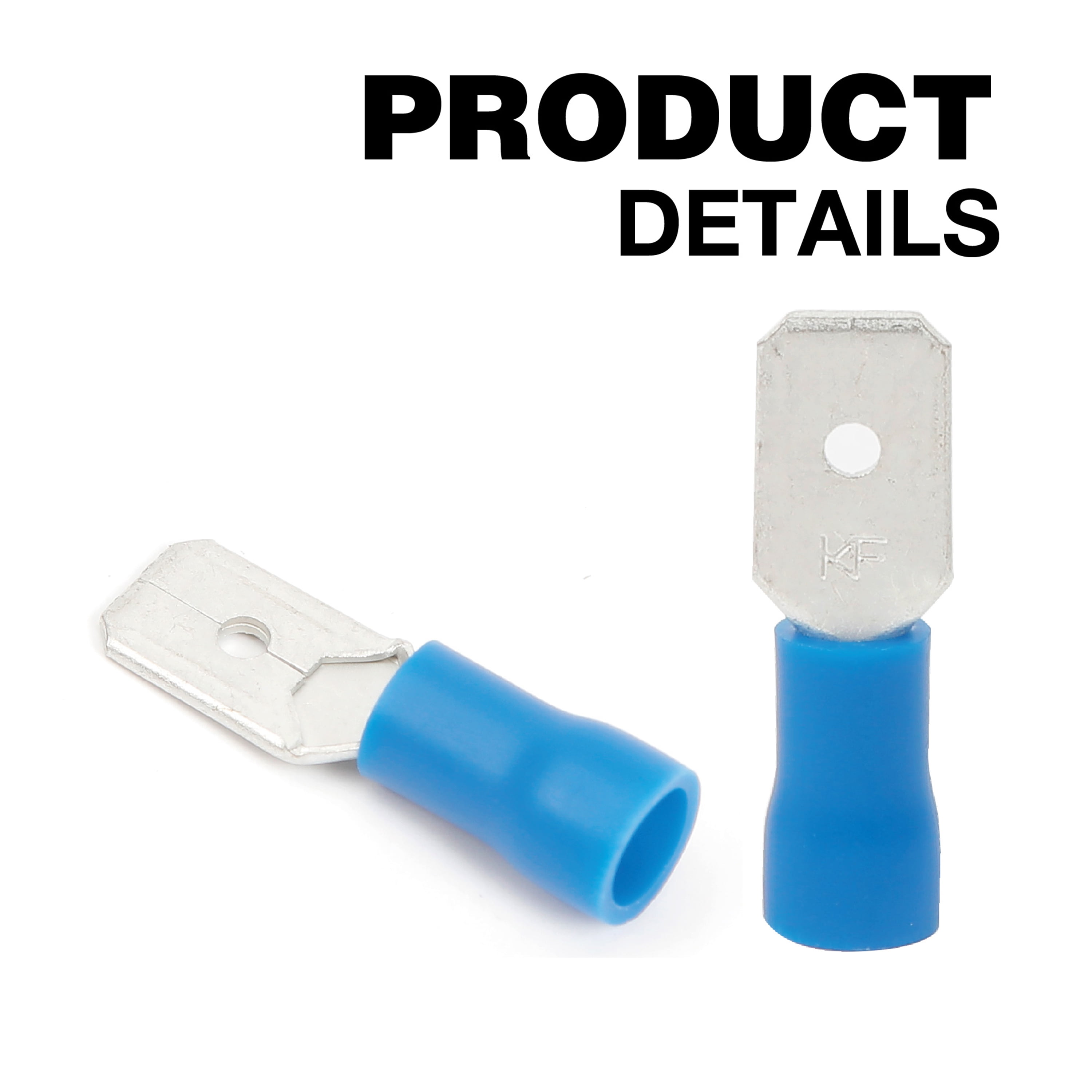 EverStart 6-Piece Slide Wire Connectors, Blue, UL Listed