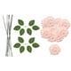 thumbnail image 2 of 25 piezas de cajas de decoración de boda de flores artificiales rosas set 3d de aspecto real romántico con tallo para aniversarios del festival, 2 of 8