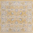 thumbnail image 1 of Unique Loom Whitney Vintage Border Rug 8' x 8' Square Tuscan Yellow/Ivory, 1 of 1