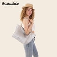 thumbnail image 4 of Montana West Large Tote Bag for Women Oversized Shoulder Purses with Chain Handbags, Silver, 4 of 7