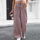 thumbnail image 2 of Pantalones de Mujer Pantalones Casuales Cordón de Cintura Larga con Bolsillo, Poliéster Todas las Estaciones de Ocio, 2 of 7