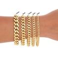 thumbnail image 6 of Nuragold 14k Real Yellow Gold Royal Monaco Miami Cuban Link Bracelet 7"-9" (5mm-17mm) Italian Jewelry for Men & Women, 6 of 22
