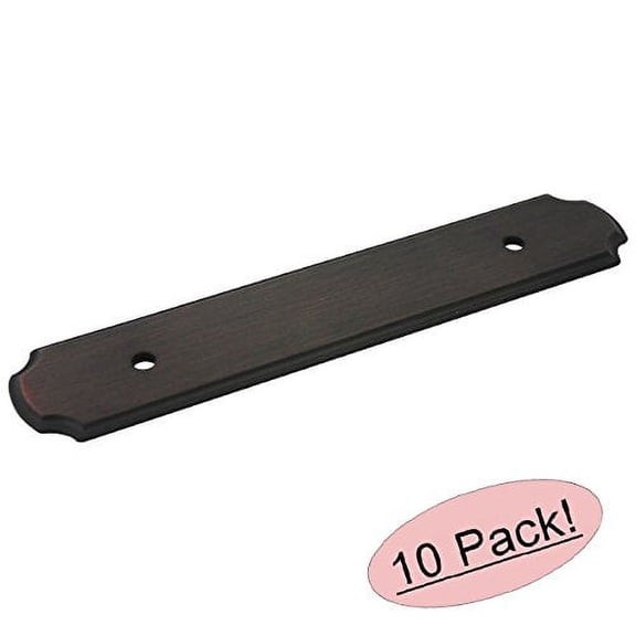Cosmas B-112-96ORB Oil Rubbed Bronze Cabinet Hardware Handle Pull Backplate / Back Plate - 3-3/4" Inch (96mm) Hole Centers - 10 Pack