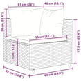 thumbnail image 4 of vidaXL Ensemble de Canapé de Jardin 10 Pcs avec Coussins, Brun, en Rotin Poly, 4 of 5
