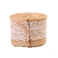 thumbnail image 2 of Inteprter Accesorios decorativos rollo de lino DIY exquisita cuerda de cáñamo accesorios de matrimonio accesorios fiesta piso tela de encaje artesanía Decoración del hogar 5cm Inteprter HA066095-02, 2 of 6