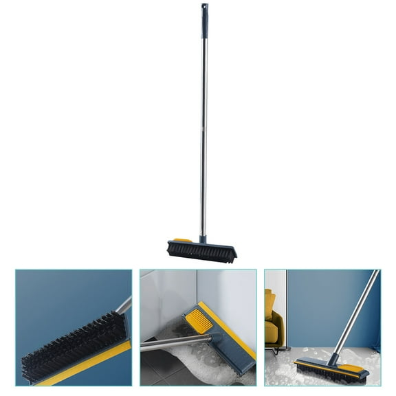 CIMAXIC Yellow Floor Scrub Brush 1Set for Grout Cleaning on Hardwood Floors
