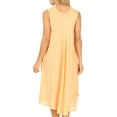 thumbnail image 2 of Sakkas Everyday Essentials Caftan Tank Dress / Cover Up - Sand / Black - One Size, 2 of 5